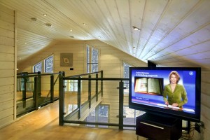 Inside a Finnish Wooden house: living rooms