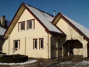 Modern Finnish wooden house