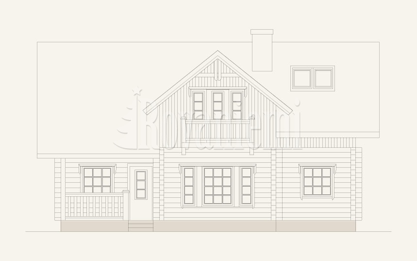 'Prestige' project facade – Rovaniemi Log house.