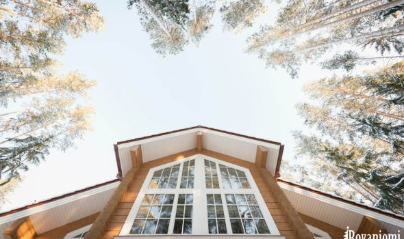 'Helious' wooden luxury house, roof view