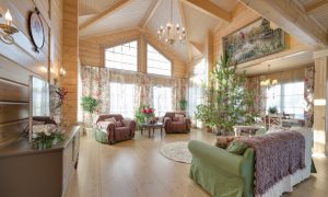 Inspiration – house's interior – wooden cottage by Rovaniemi Log House