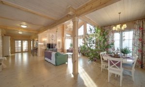 Inspiration – house's interior – wooden cottage by Rovaniemi Log House