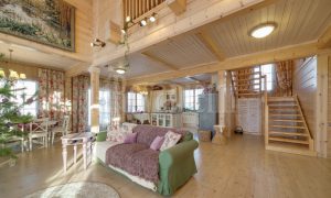 Inspiration – house's interior – wooden cottage by Rovaniemi Log House