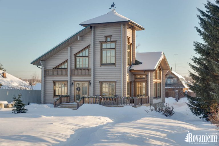 Inspiration wooden house project built by Rovaniemi Log House in Russia.