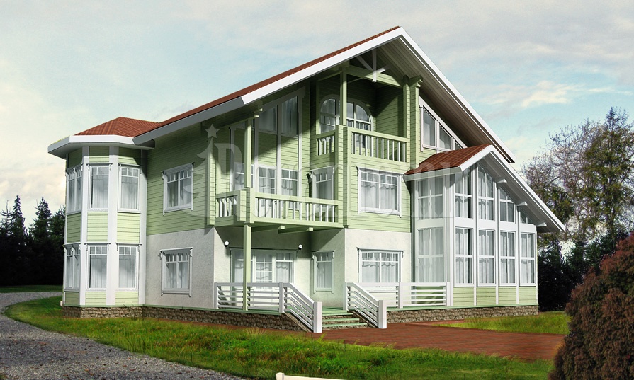 Kamchatka impressive mansion by Rovaniemi Log House Aito Hirsitalot