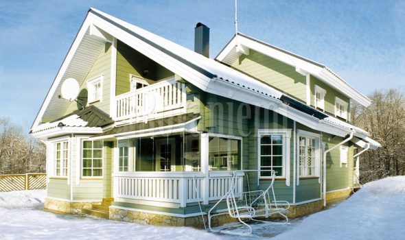 Lapland – compact and functional Finnish cottage by Rovaniemi Log House