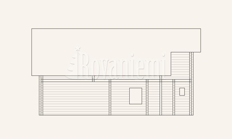 Sonata – project's facade – Rovaniemi Log House