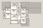Sun House, floor plan, 2nd floor – Rovaniemi Log House