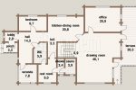 Viola, floor plan, 2nd floor – Rovaniemi Log House