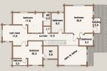 Viola, floor plan, 2nd floor – Rovaniemi Log House