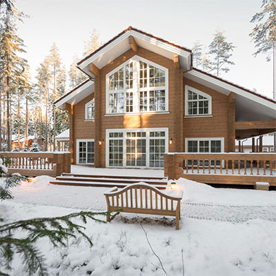 Maison en bois Finlandais du très grande gamme.
