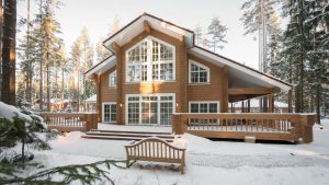 Proyecto de casa de troncos "Helios" de Rovaniemi Log House.