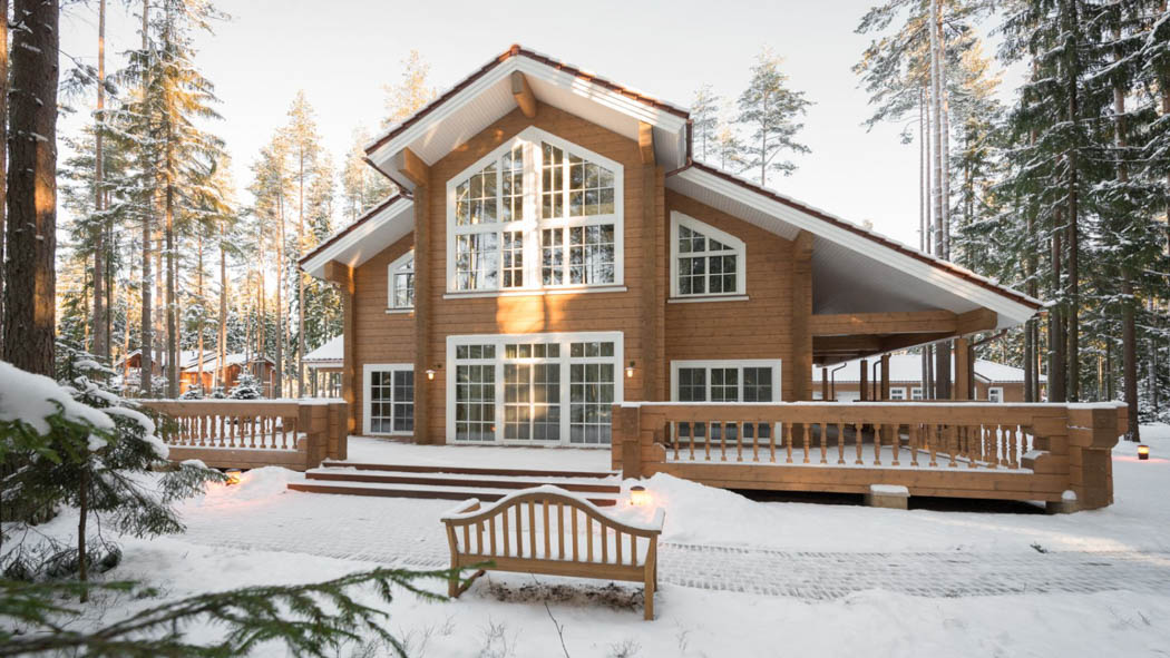 Rovaniemi ist Lieferant von echten Block Holzhäusern aus Lappland. 