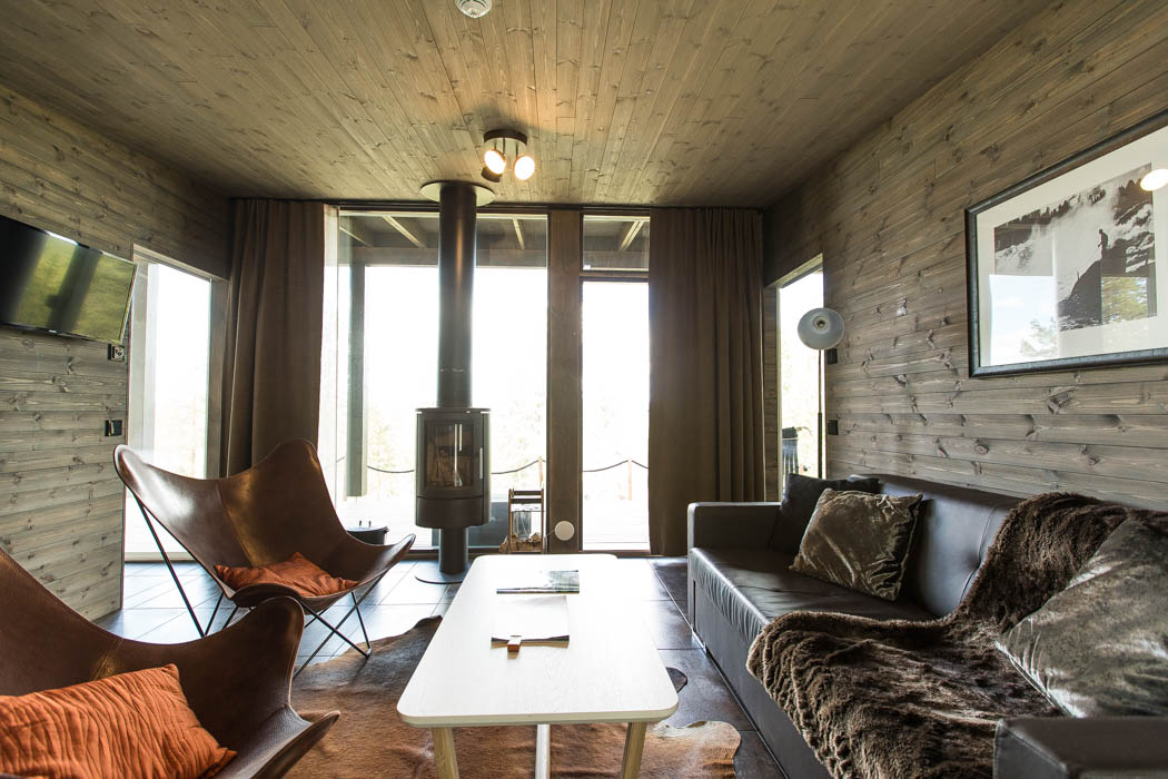 Arctic Glass House – Main living room.