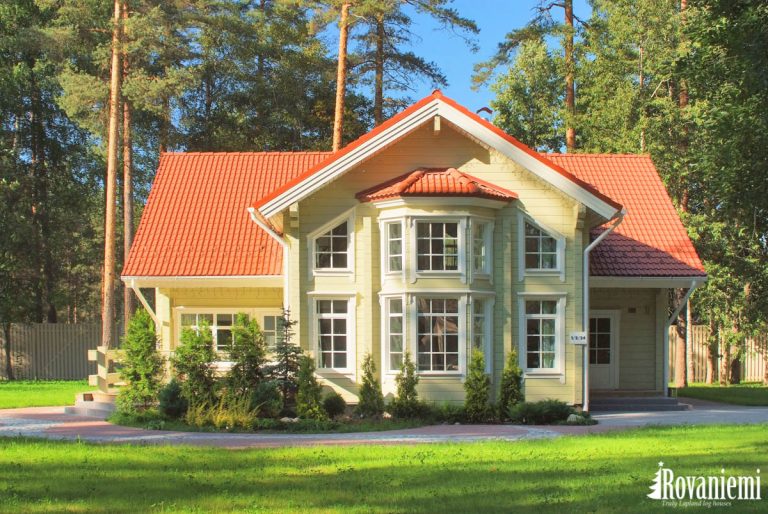 Finse logbouw woning model Villa Lappi &ndash;&nbsp;Rovaniemi Log House.