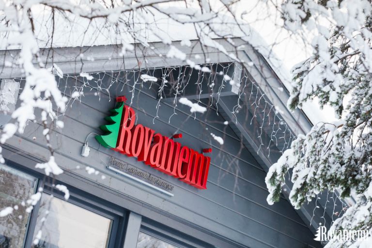 Rovaniemi Blockhauser Hauptburo in Finnland.