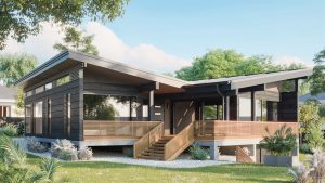 Tilly - a modern wooden house model designed for families by Aito Log Houses