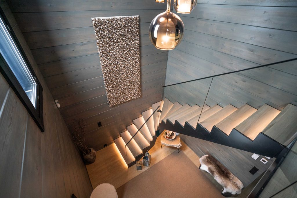 A l'interieur d'une maison en bois bioclimatique contruite par Aito ...