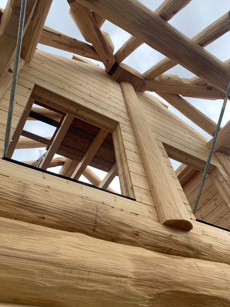 An unbelievable log house straight out of a fairy tale to France as a ...